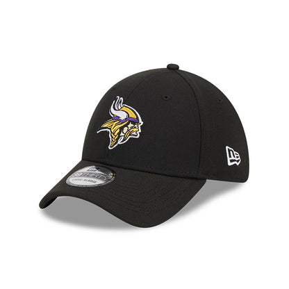 Pictured is this NFL Evergreen Minnesota Vikings 39THIRTY Stretch Fit cap in black. 1