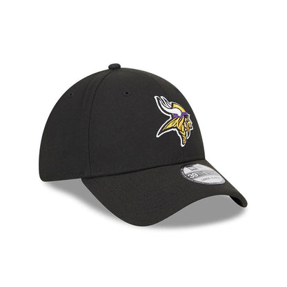Pictured is this NFL Evergreen Minnesota Vikings 39THIRTY Stretch Fit cap in black. 3