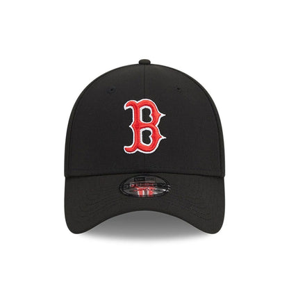 Pictured is this MLB Evergreen Boston Red Sox 39THIRTY Stretch Fit cap in black. 2