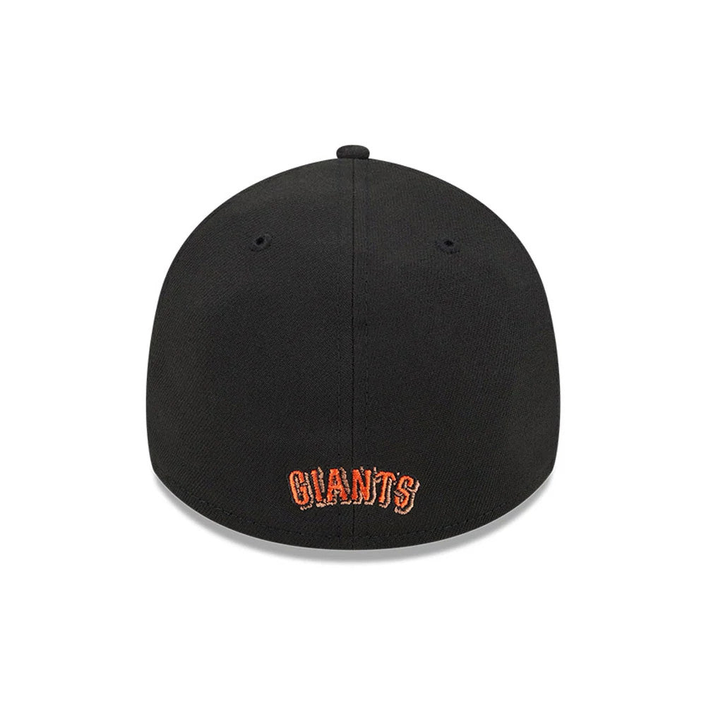 Pictured is this MLB Evergreen San Francisco Giants 39THIRTY Stretch Fit cap in black. 4