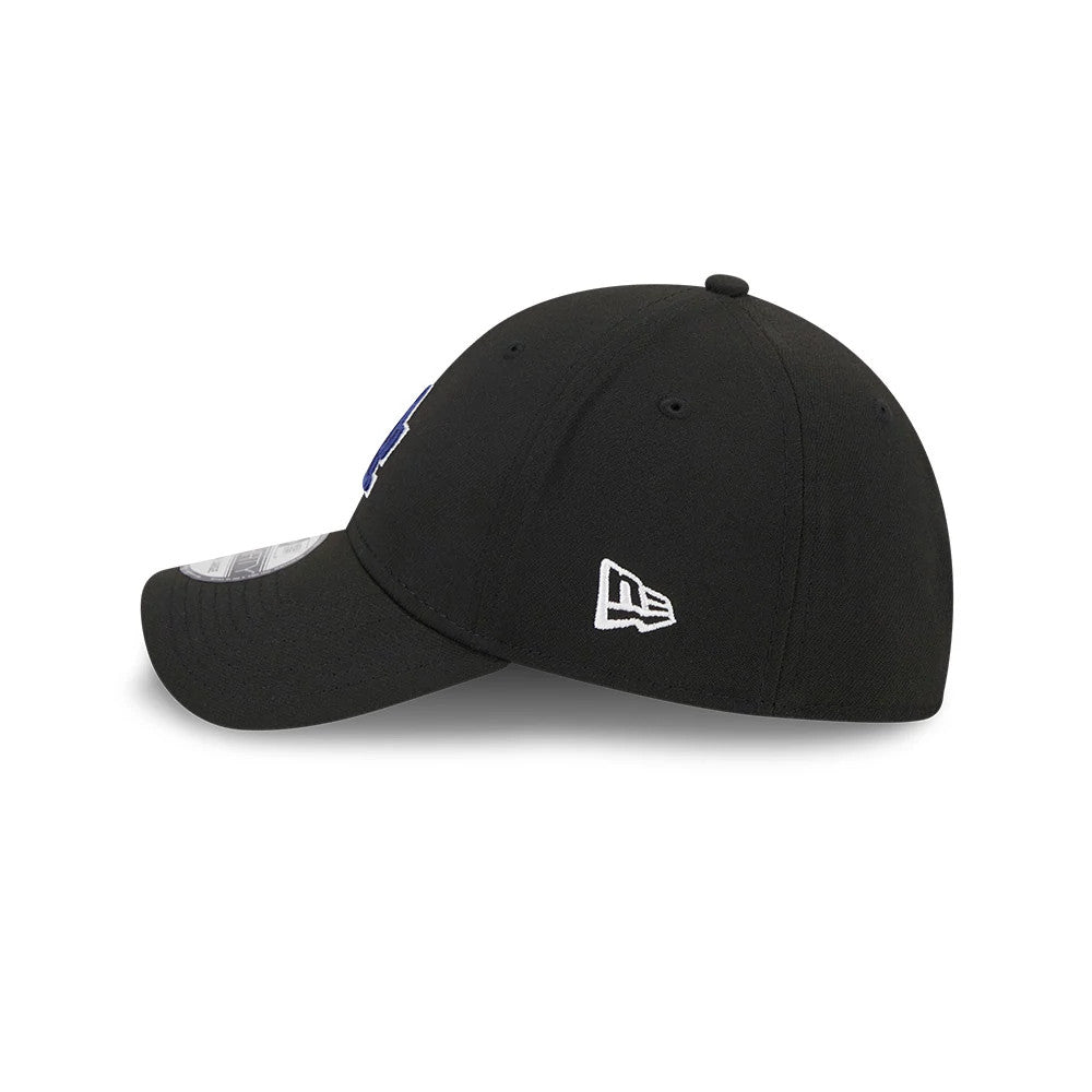Pictured is this MLB Evergreen LA Dodgers 39THIRTY Stretch Fit cap in black. 8
