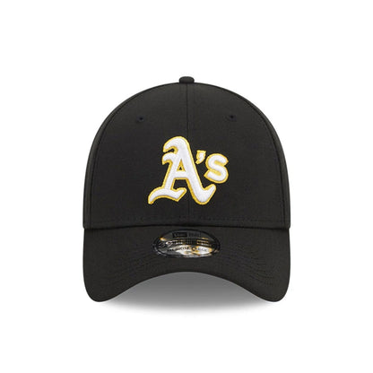 Pictured is this MLB Evergreen Athletics 39THIRTY Stretch Fit cap in black. 2