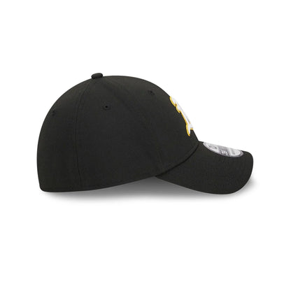 Pictured is this MLB Evergreen Athletics 39THIRTY Stretch Fit cap in black. 6