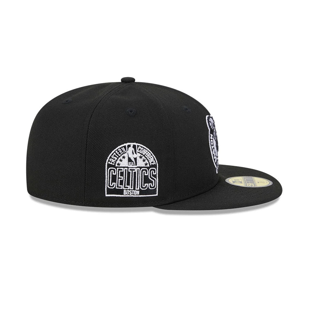 Pictured is this NBA Evergreen Boston Celtics 59FIFTY Fitted cap in black. 5