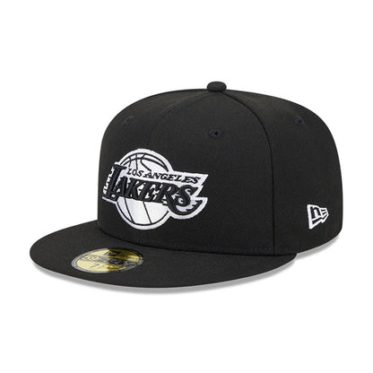Pictured is this NBA Evergreen LA Lakers 59FIFTY Fitted cap in black. 4