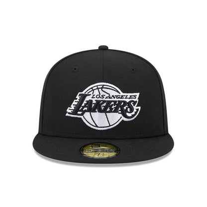 Pictured is this NBA Evergreen LA Lakers 59FIFTY Fitted cap in black. 3