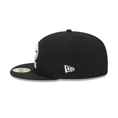 Pictured is this NFL Evergreen Green Bay Packers 59FIFTY Fitted cap in black. 6