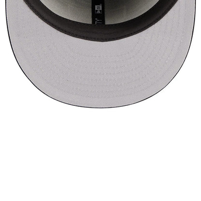 Pictured is this NFL Evergreen Las Vegas Raiders 59FIFTY Fitted cap in black. 2