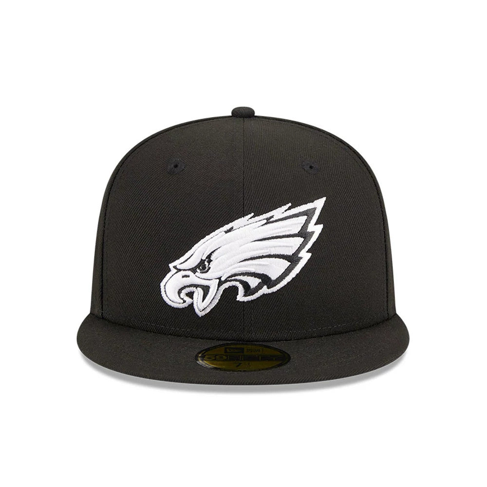 Pictured is this NFL Evergreen Philadelphia Eagles 59FIFTY Fitted cap in black. 3