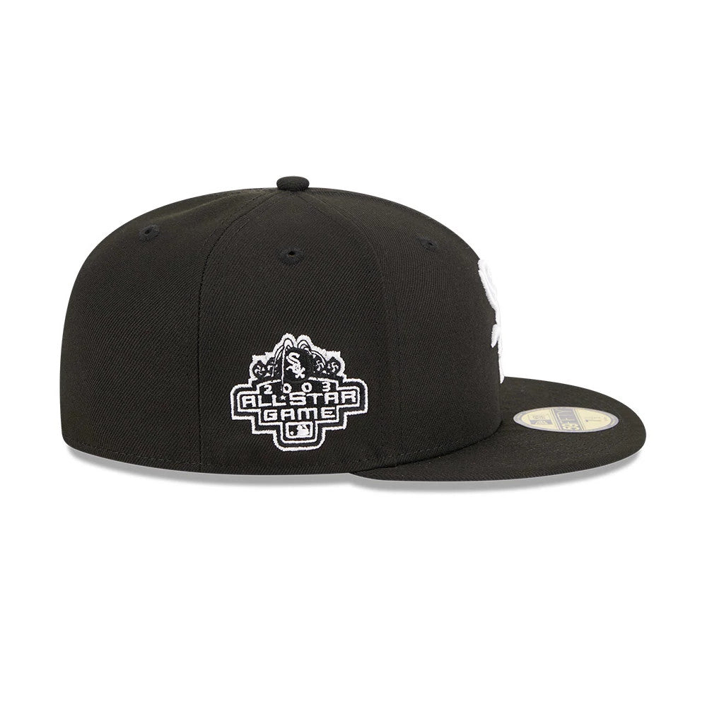 Pictured is this MLB Evergreen Chicago White Sox 59FIFTY Fitted cap in black. 5