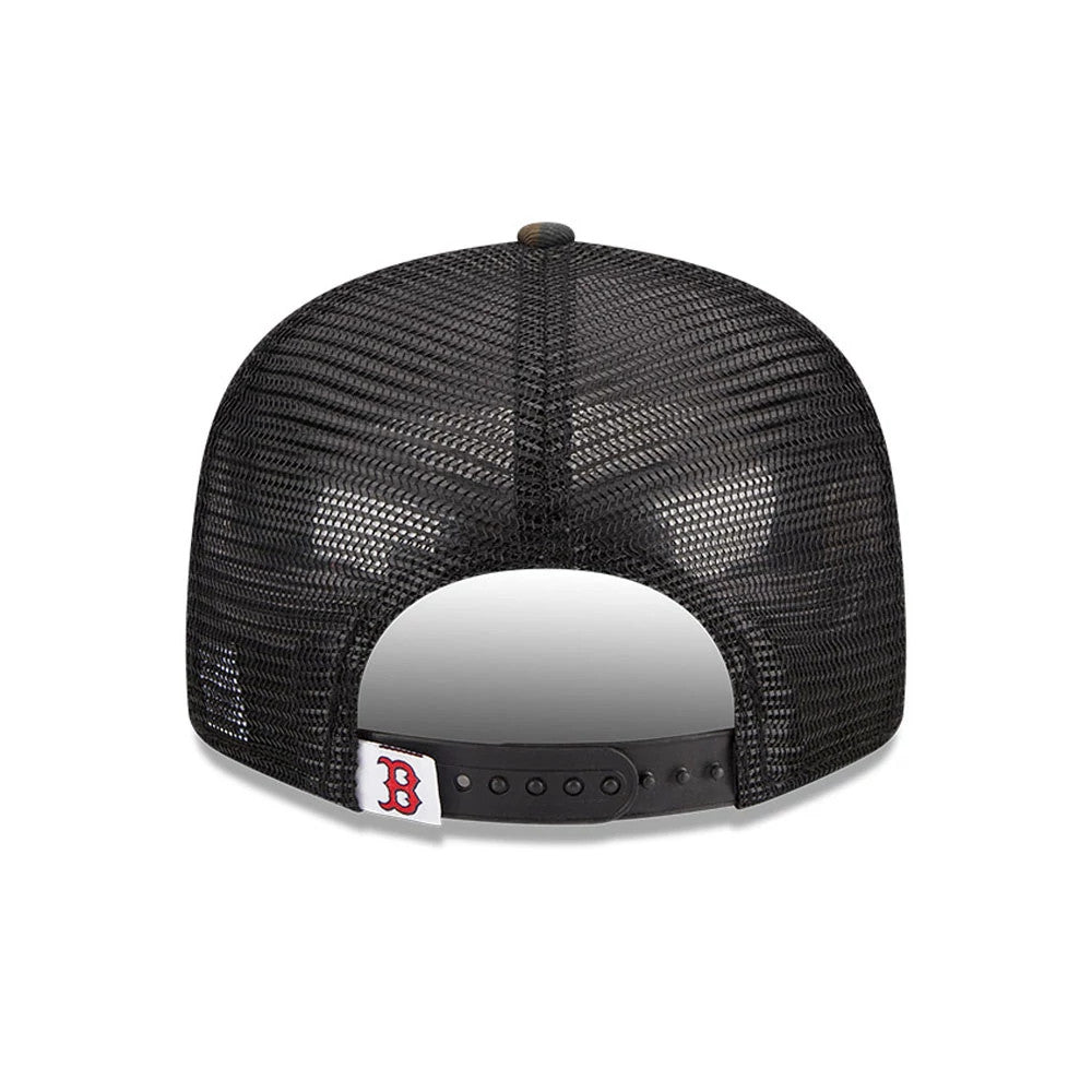 Pictured is this MLB Evergreen Boston Red Sox 9FIFTY Trucker cap in camo. 5