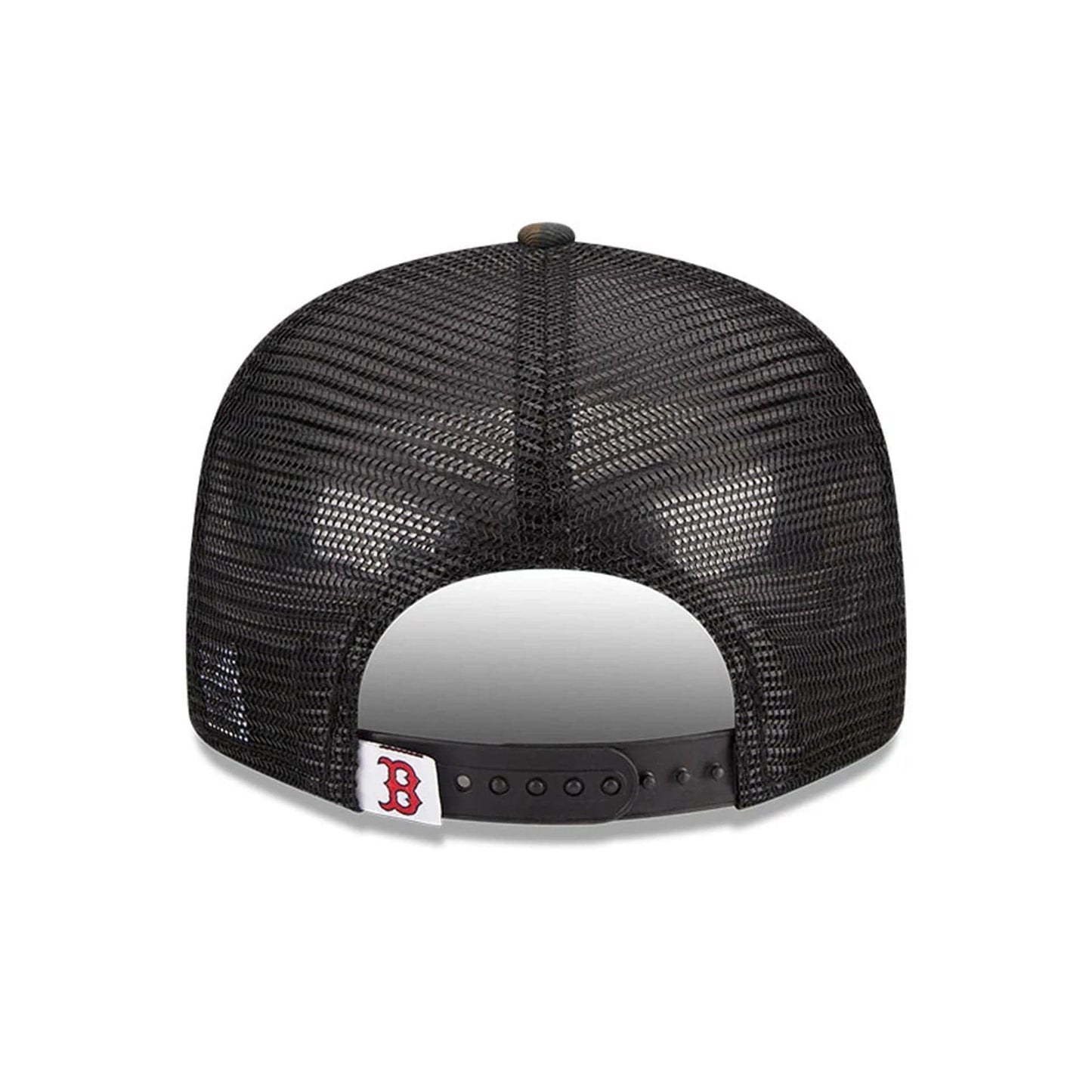 Pictured is this MLB Evergreen Boston Red Sox 9FIFTY Trucker cap in camo. 5