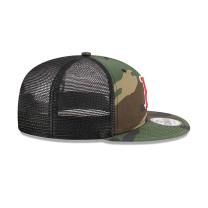 Pictured is this MLB Evergreen Boston Red Sox 9FIFTY Trucker cap in camo. 7