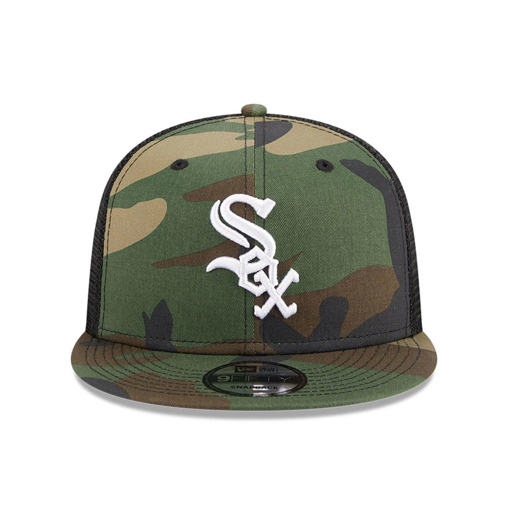 Pictured is this MLB Evergreen Chicago White Sox 9FIFTY Trucker cap in camo. 3