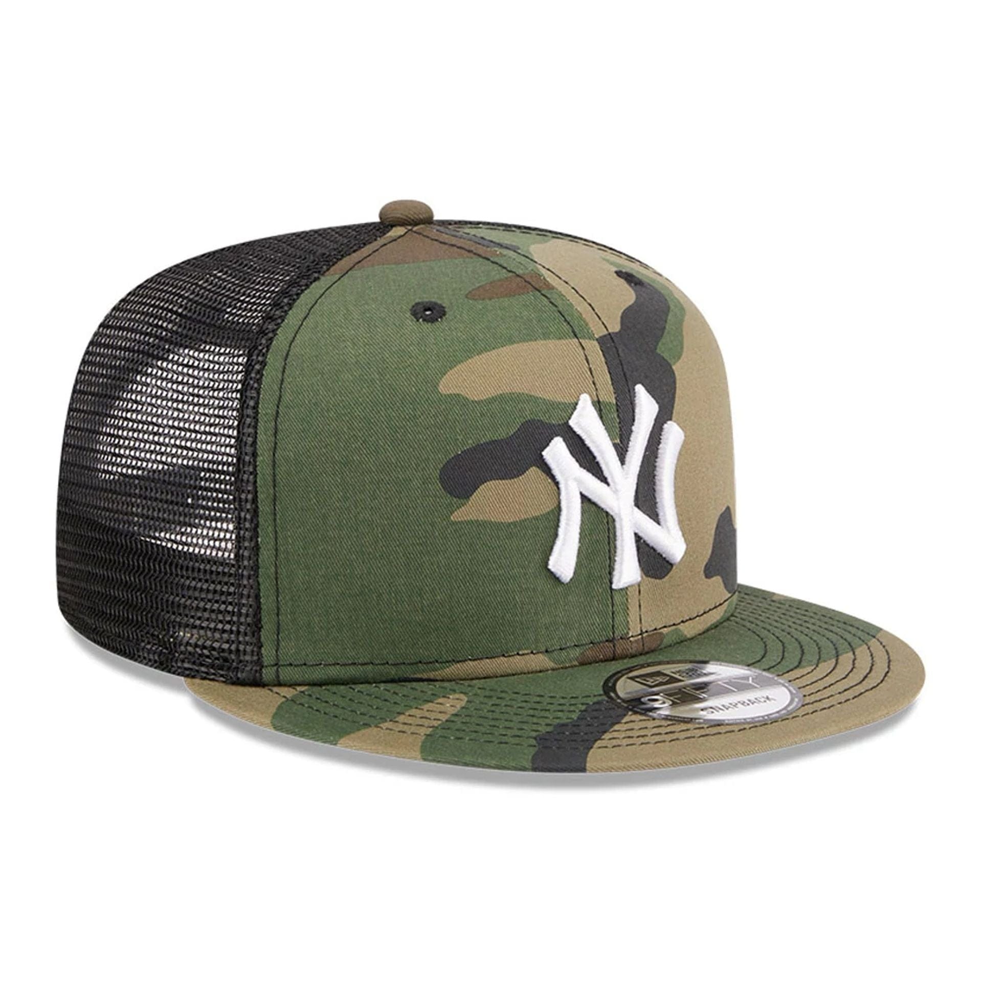 Pictured is this MLB Evergreen New York Yankees 9FIFTY Trucker cap in camo. 4