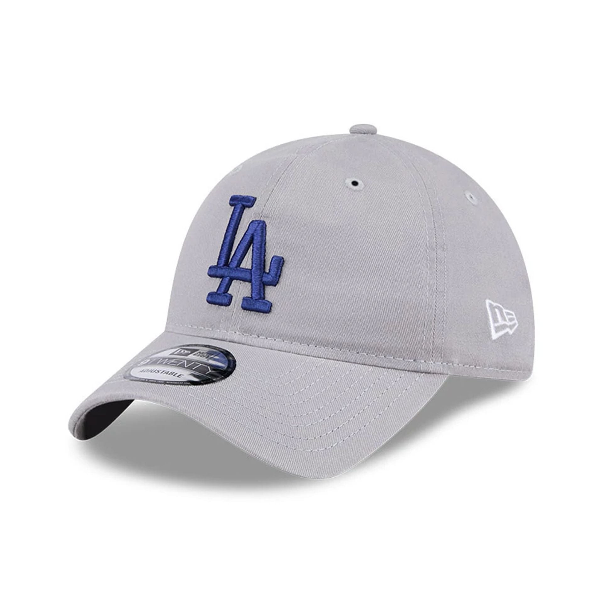 Pictured is this MLB Evergreen LA Dodgers 9TWENTY cap in grey. 1