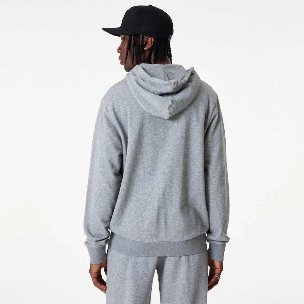 The Male model is wearing New York Yankees MLB Essential Grey Full Zip Hoodie 2
