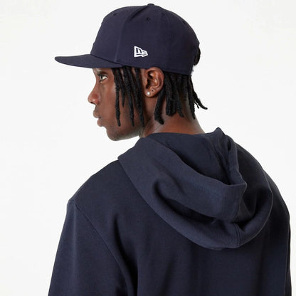 The Male model is wearing New York Yankees MLB Essential Navy Full Zip Hoodie 3
