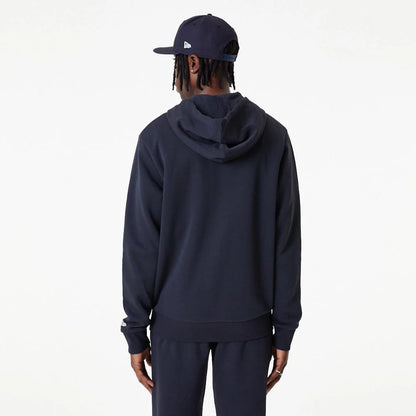The Male model is wearing New York Yankees MLB Essential Navy Full Zip Hoodie 2