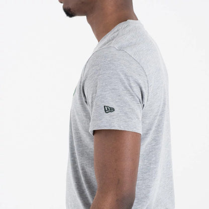 The Male model is wearing Milwaukee Bucks NBA Regular Grey T-Shirt 5