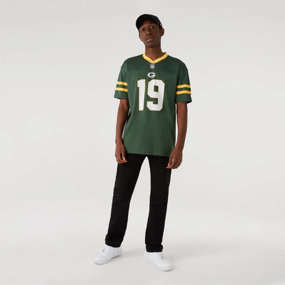 The Male model is wearing Green Bay Packers NFL Dark Green Mesh T-Shirt 5