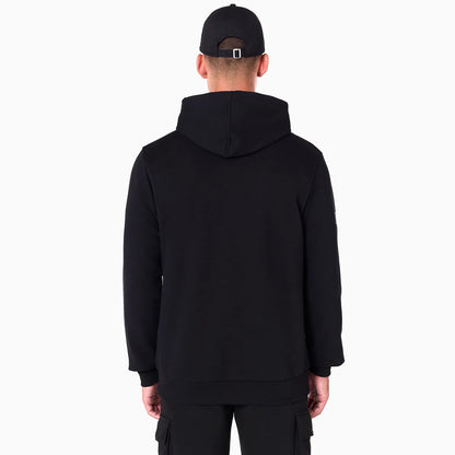 The Male model is wearing NFL Shield Logo NFL Black Pullover Hoodie 2
