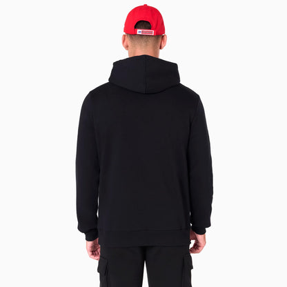 The Male model is wearing Tampa Bay Buccaneers NFL Black Pullover Hoodie 2