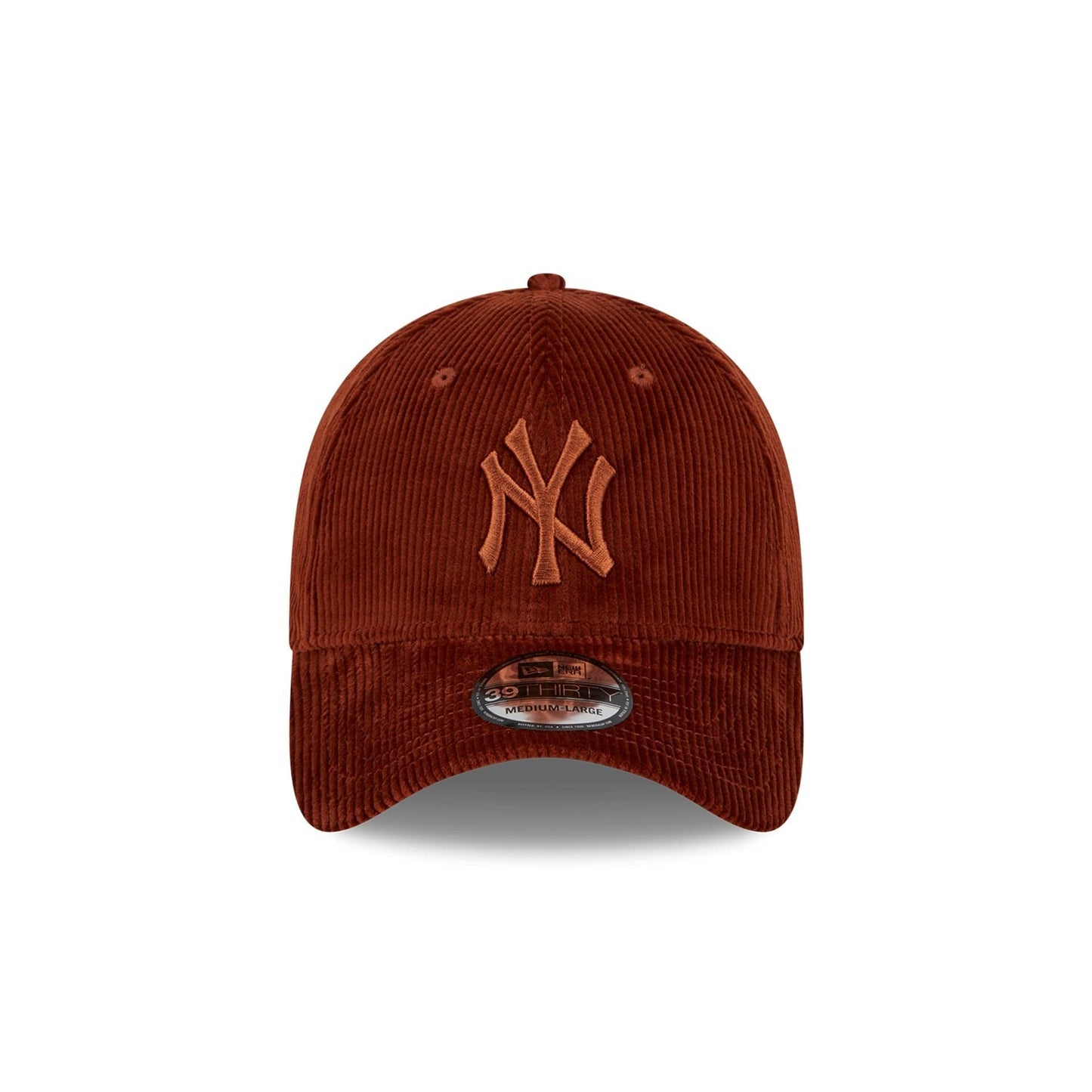 This is a New York Yankees Wide Cord Brown 39THIRTY Stretch Fit Cap 2