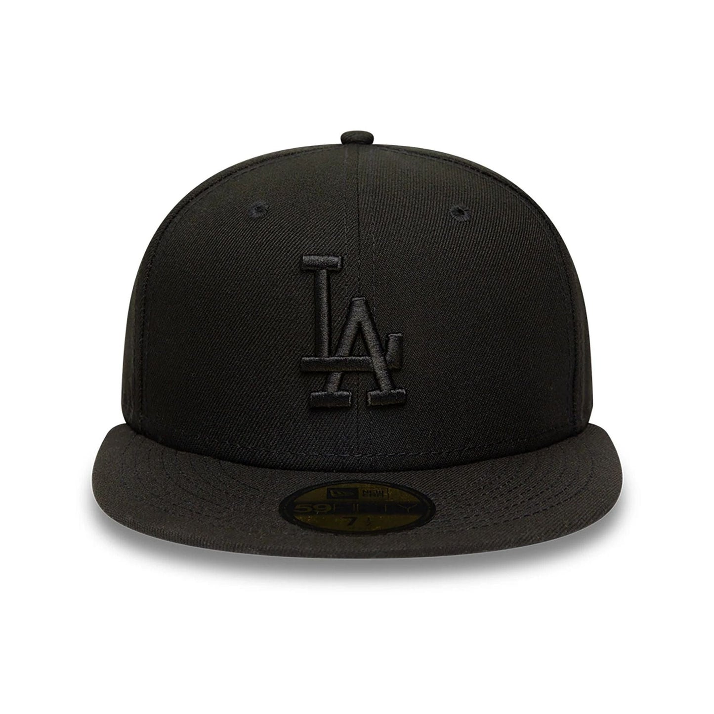 This is a LA Dodgers MLB Black on Black 59FIFTY Fitted Cap 2
