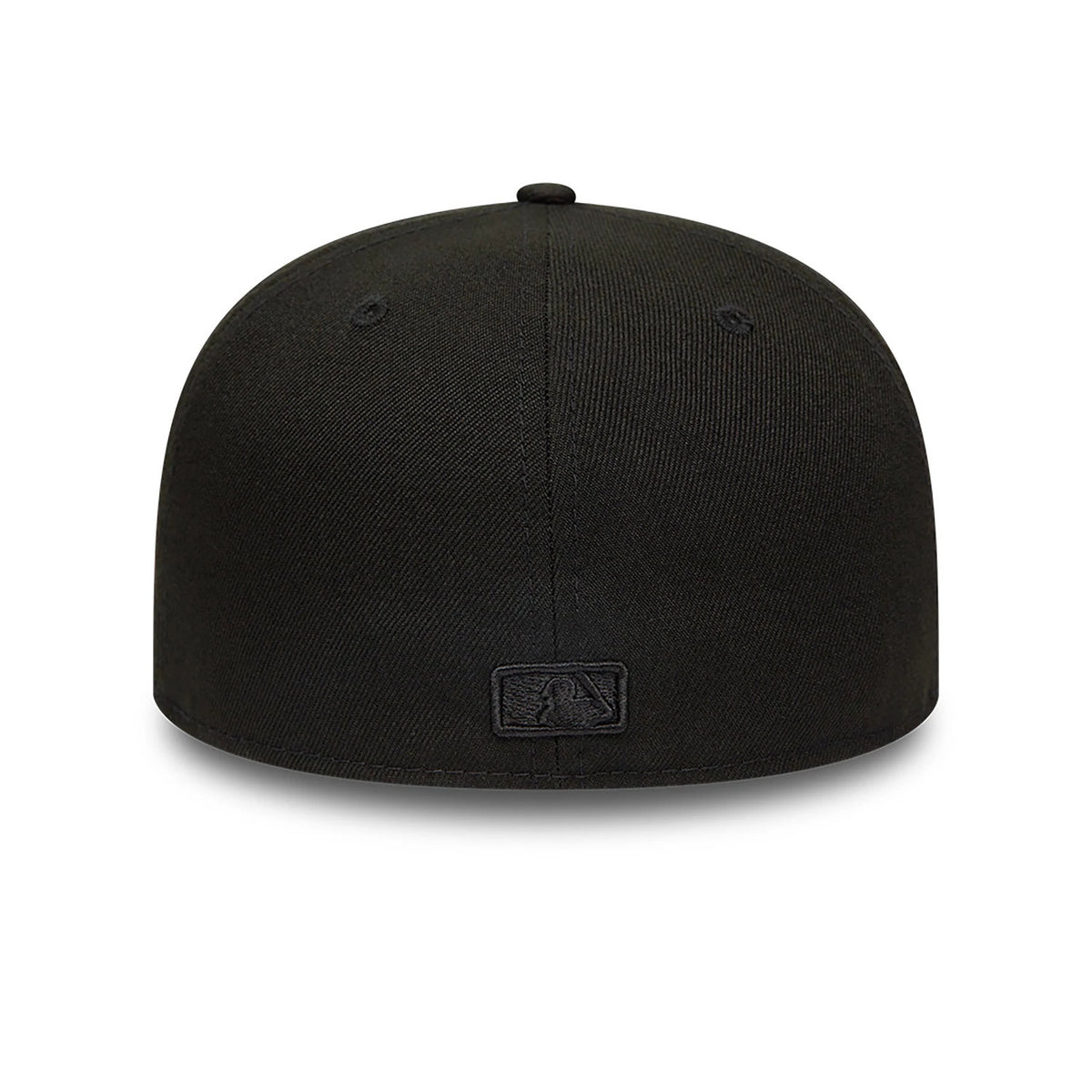 This is a LA Dodgers MLB Black on Black 59FIFTY Fitted Cap 4