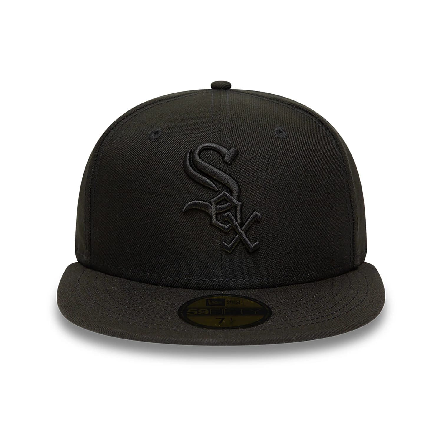 This is a Chicago White Sox MLB Black on Black 59FIFTY Fitted Cap 6
