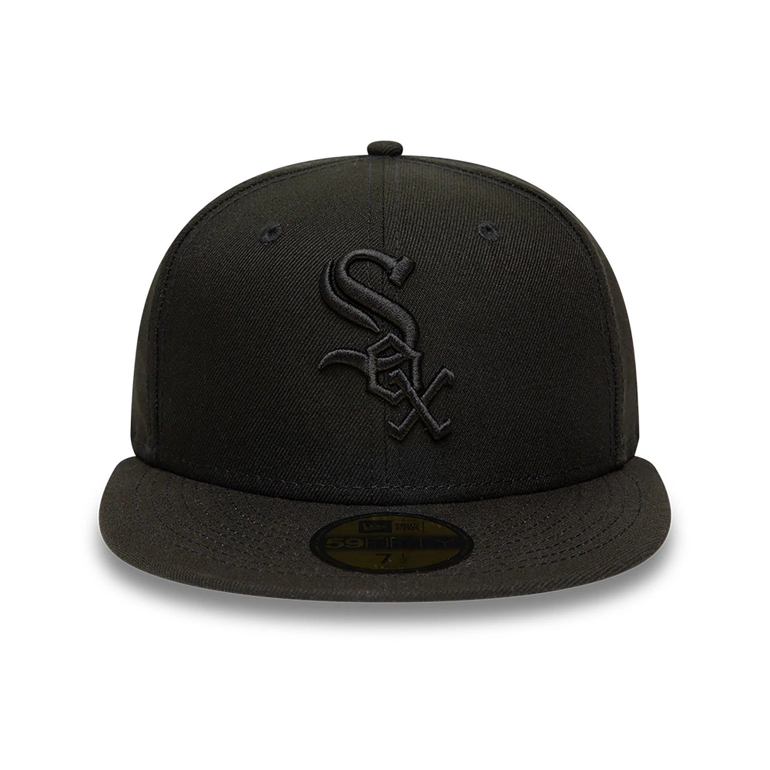 This is a Chicago White Sox MLB Black on Black 59FIFTY Fitted Cap 6
