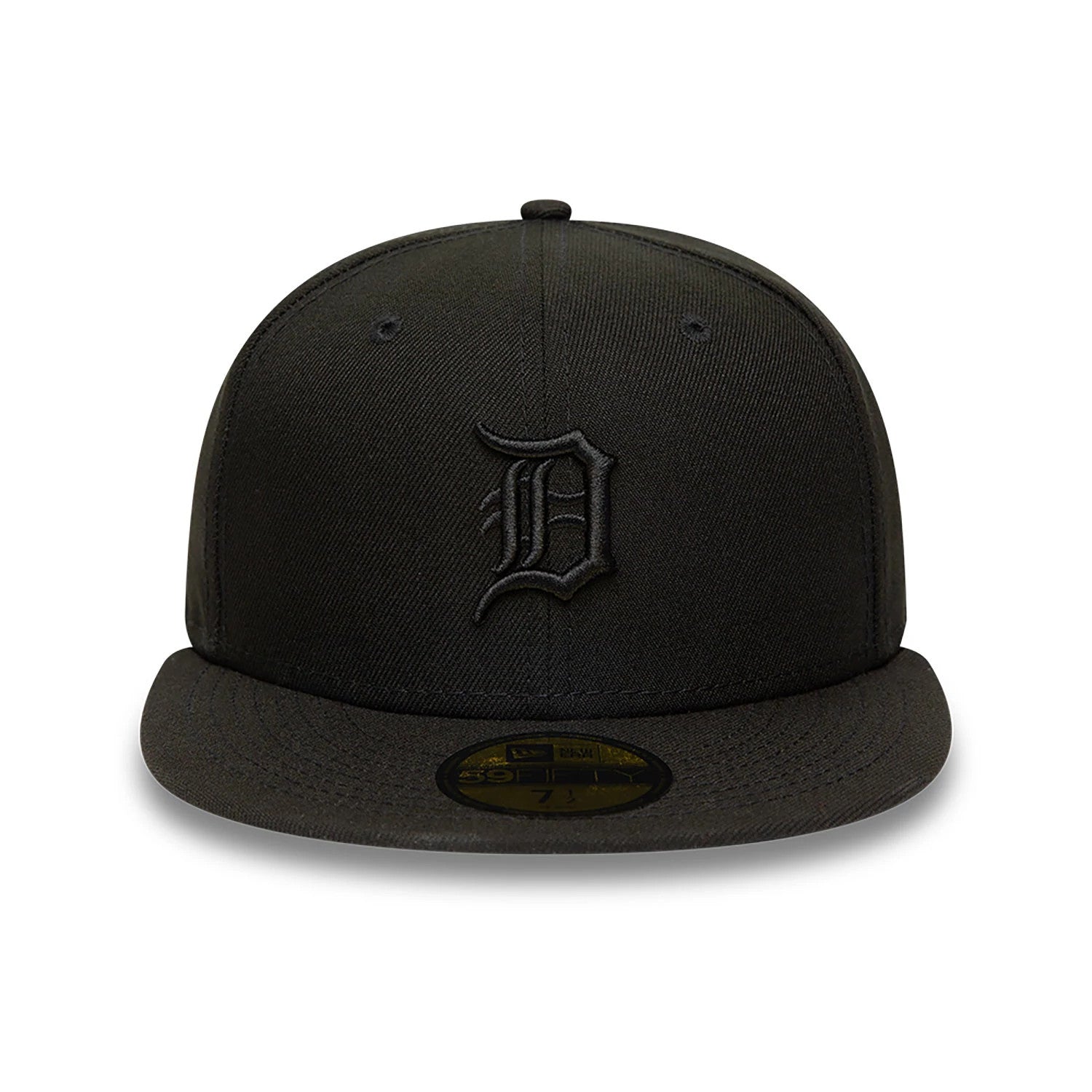 This is a Detroit Tigers MLB Black on Black 59FIFTY Fitted Cap 7