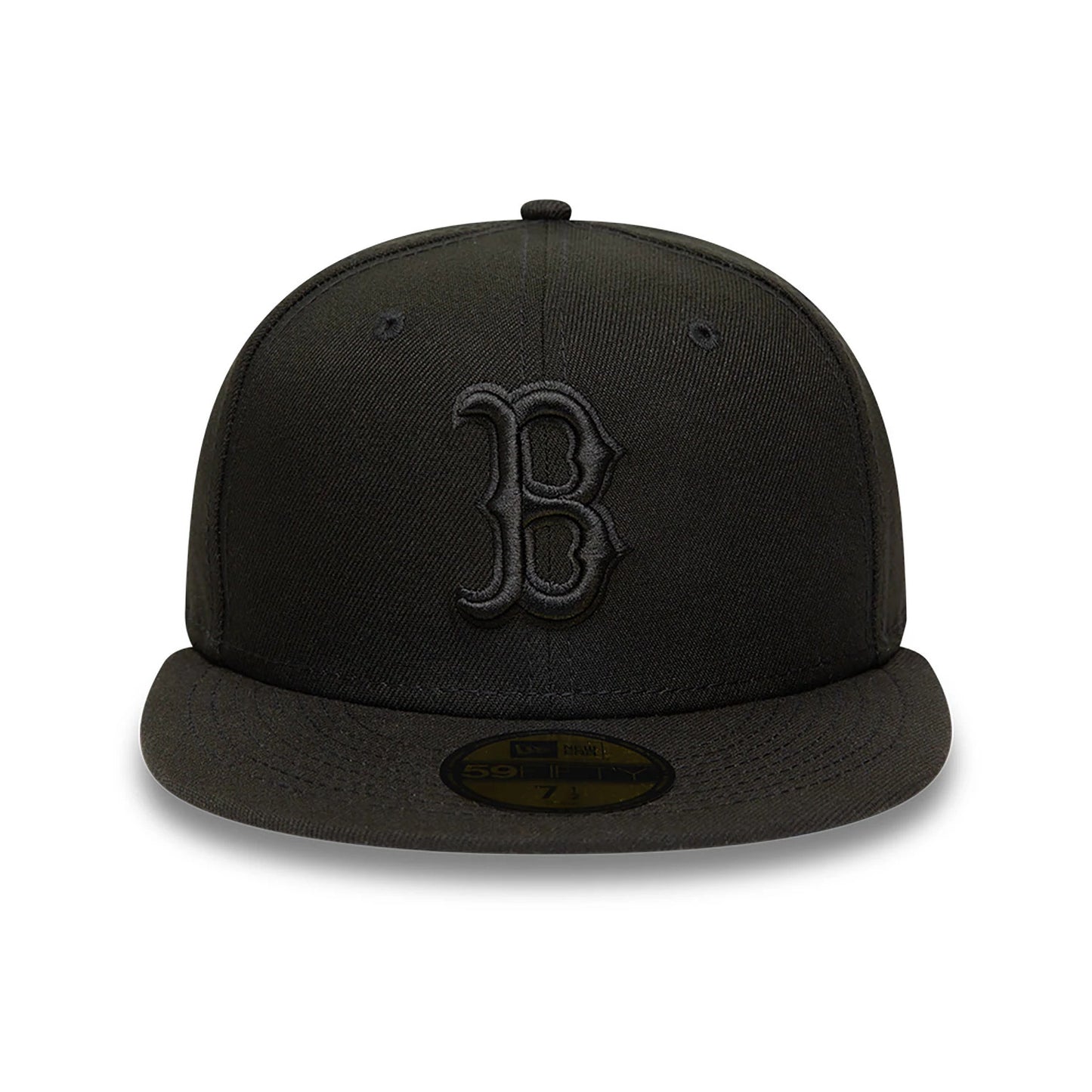 This is a Boston Red Sox MLB Black on Black 59FIFTY Fitted Cap 6