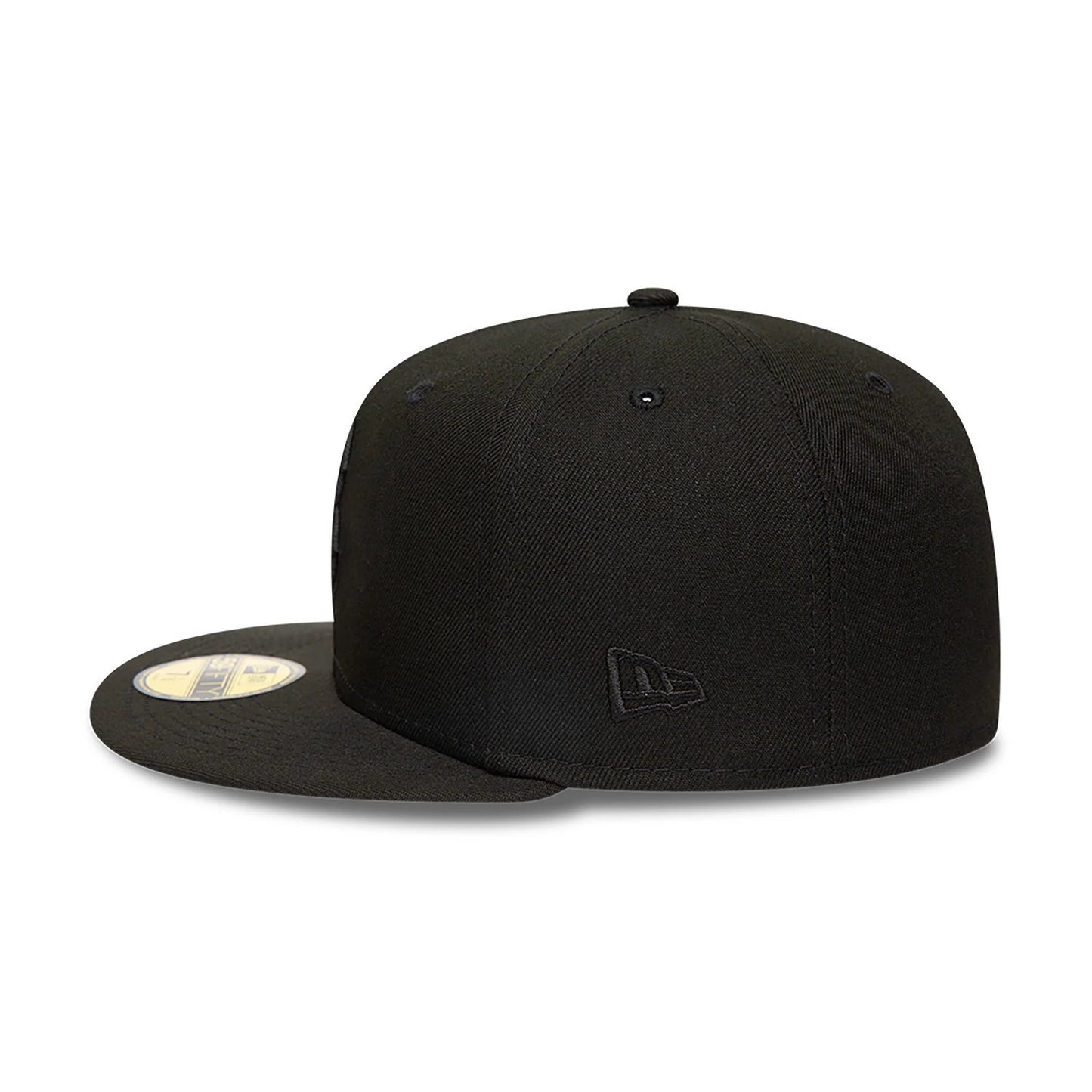 This is a Boston Red Sox MLB Black on Black 59FIFTY Fitted Cap 5