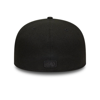 This is a Atlanta Braves MLB Black on Black 59FIFTY Fitted Cap 3