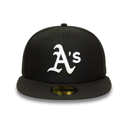 This is a Athletics MLB Black and White 59FIFTY Fitted Cap 6