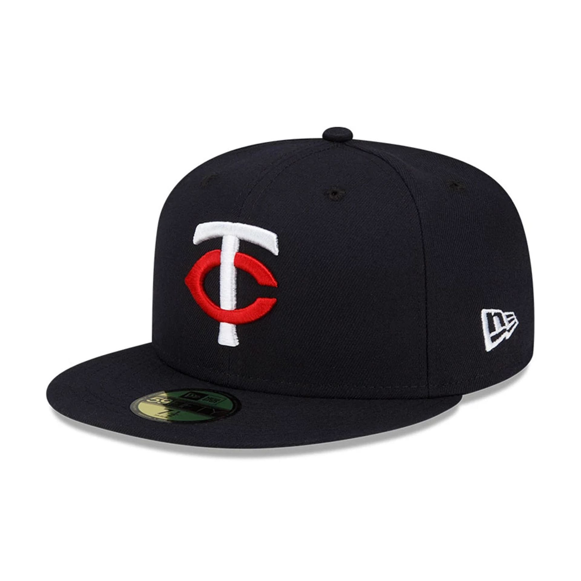 This is a Minnesota Twins MLB Authentic On Field Navy 59FIFTY Fitted Cap 1