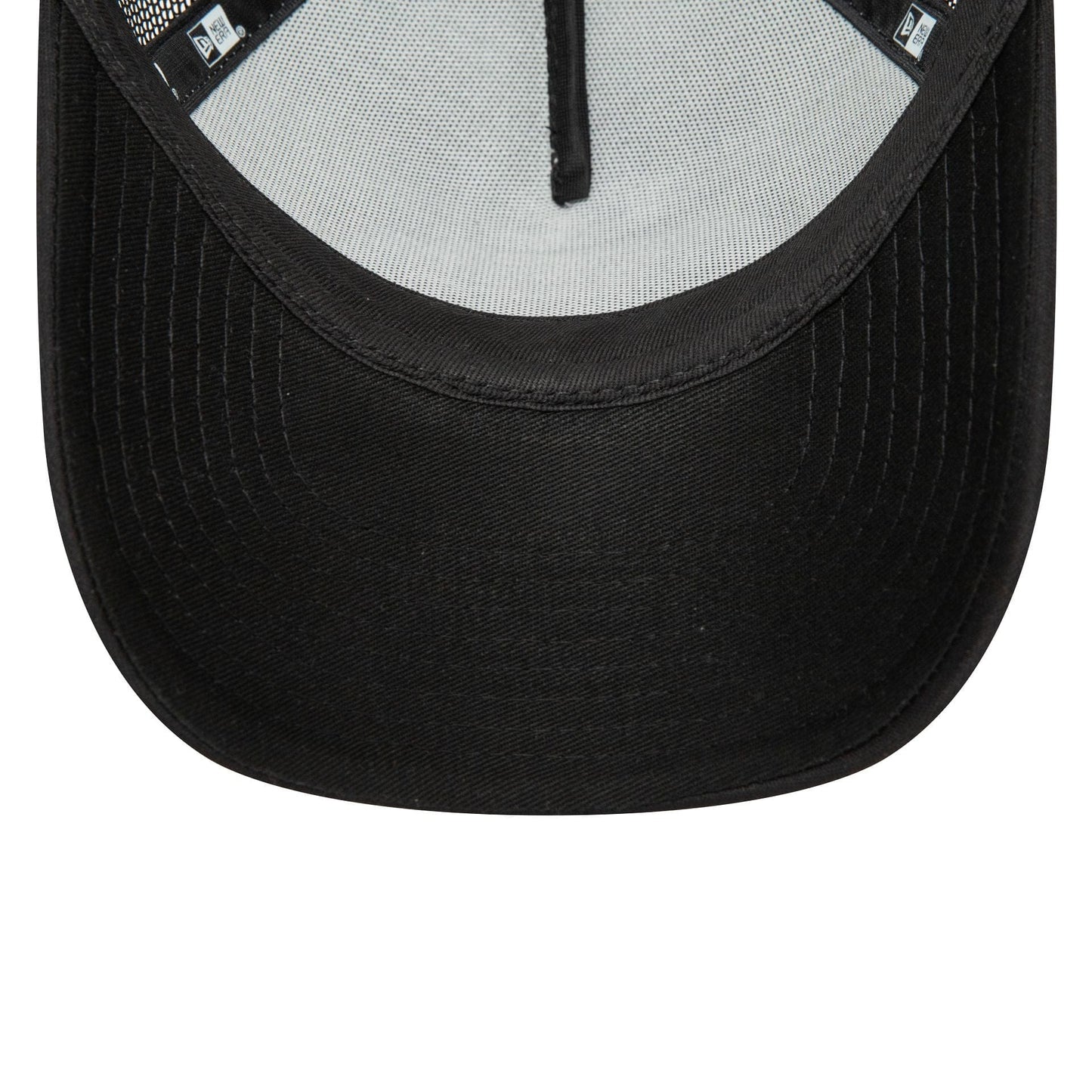 This is a New Era Youth Black Oval Trucker Cap 2