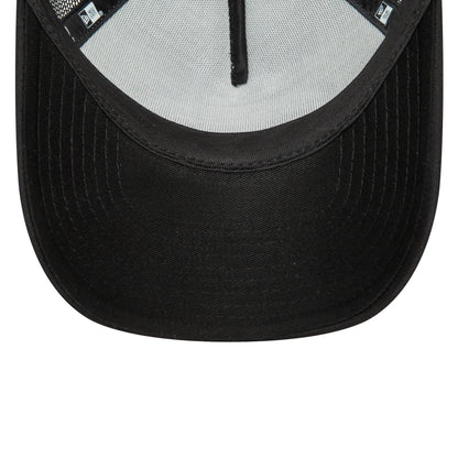 This is a New Era Youth Black Oval Trucker Cap 2