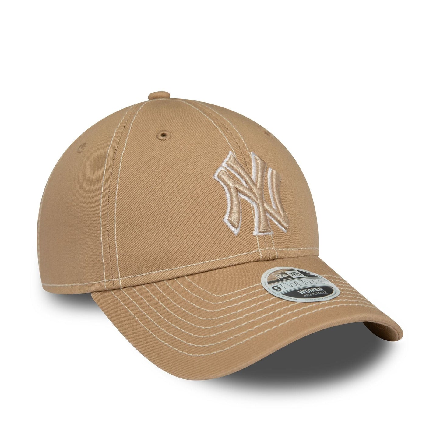 This is a New York Yankees Womens Washed Beige 9TWENTY Adjustable Cap 3
