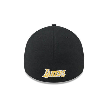 Pictured is this NBA Evergreen LA Lakers 39THIRTY Stretch Fit cap in black. 5