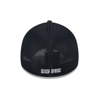 Pictured is this MLB Evergreen Neo Boston Red Sox 39THIRTY Stretch Fit cap in black. 2