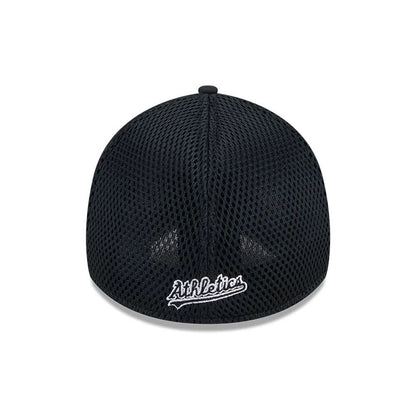 Pictured is this MLB Evergreen Neo Athletics 39THIRTY Stretch Fit cap in black. 2