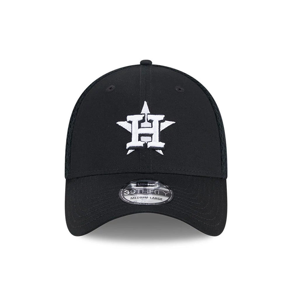 Pictured is this MLB Evergreen Neo Houston Astros 39THIRTY Stretch Fit cap in black. 3