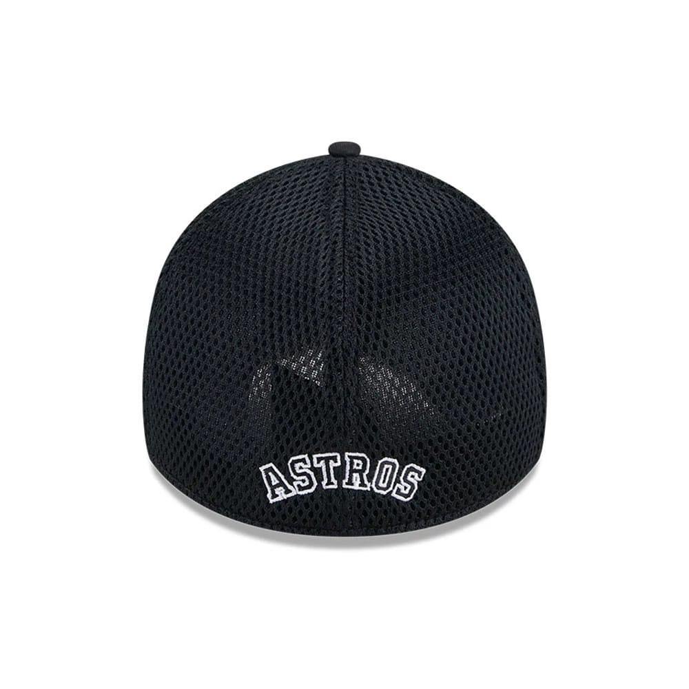 Pictured is this MLB Evergreen Neo Houston Astros 39THIRTY Stretch Fit cap in black. 2