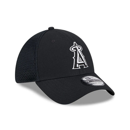 Pictured is this MLB Evergreen Neo LA Angels 39THIRTY Stretch Fit cap in black. 3