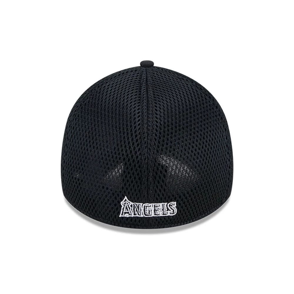 Pictured is this MLB Evergreen Neo LA Angels 39THIRTY Stretch Fit cap in black. 4