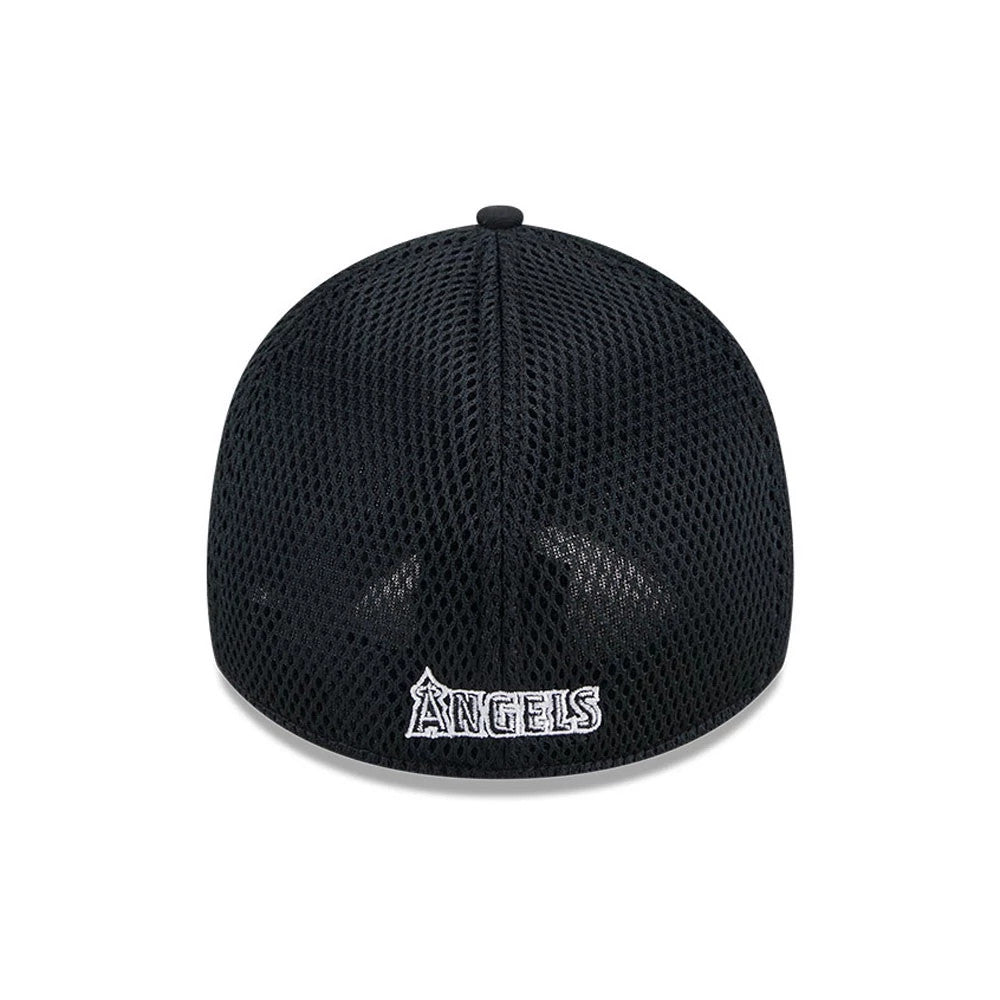 Pictured is this MLB Evergreen Neo LA Angels 39THIRTY Stretch Fit cap in black. 4