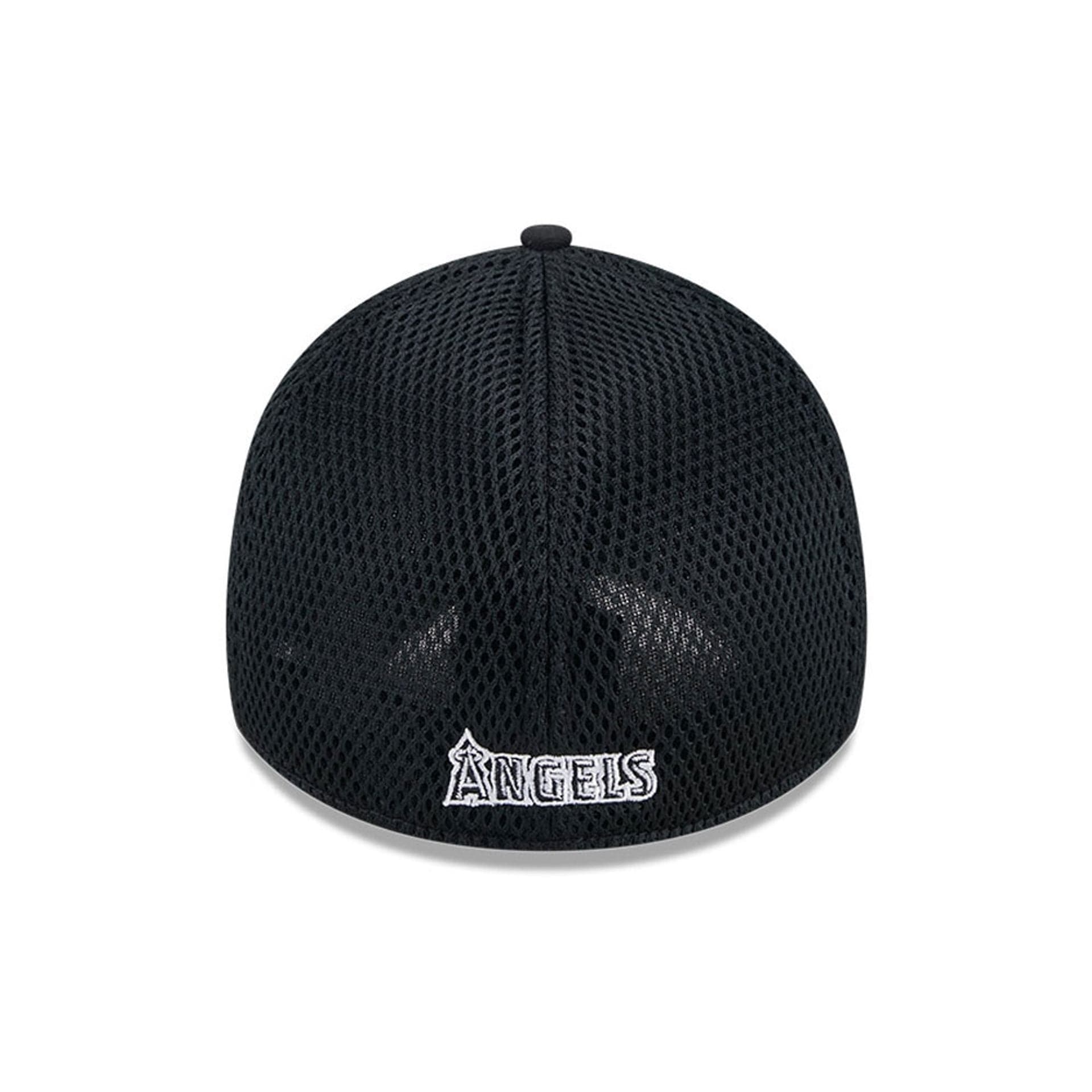 Pictured is this MLB Evergreen Neo LA Angels 39THIRTY Stretch Fit cap in black. 4